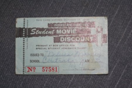 STUDENT MOVIE DISCOUNT CARD