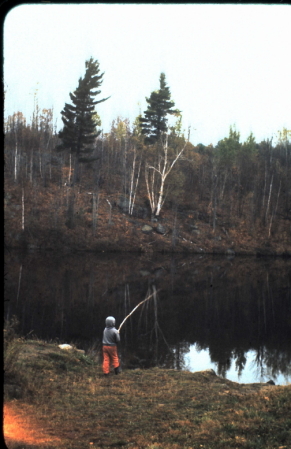 Fishing near Huntsville, Ontario 1964.
