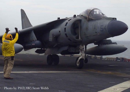 Launching AV8 Harrier