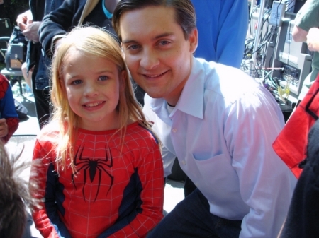 Mollie with Spiderman