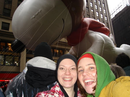 Me and Erika at the Thanksgiving Day Parade 2006