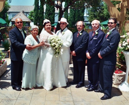 My Parents and New Brother-n-Laws with Steven and I