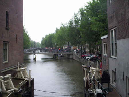 Canal Scene - Amsterdam
