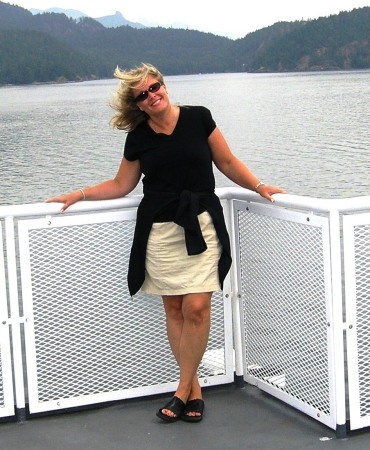 Janet on BC Ferries July 2006