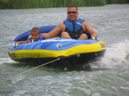 Zion and I Tubing