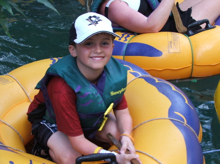 Ian (8) tubing in Jamaica