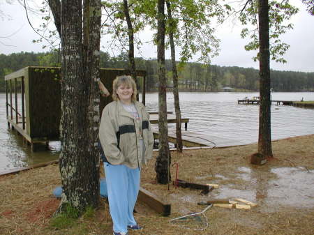 Rainey day on Lake Sinclair