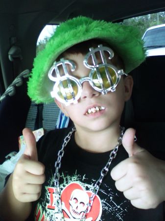 my crazy son michael... pimpin