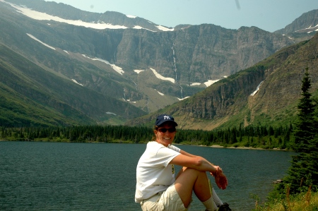 Wife Jennifer at Glacier National Park