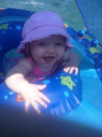 our little ava swimming july 3rd 2010