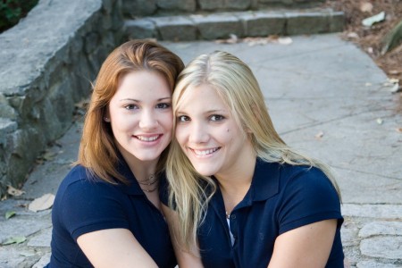 Heather and Melissa