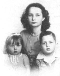 Me, my sister Judy and Mother in 1947