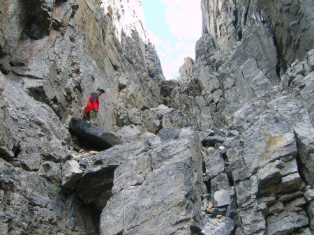 Terry on Mt Redoubt, Banff National Park