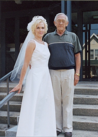 Me with my dad at my second (and last!) wedding in '04.