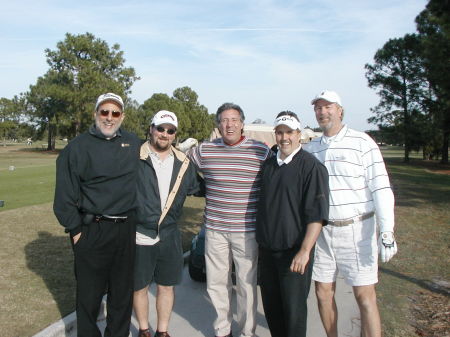 Chuck Giorgio (far left), me far right home in FLA