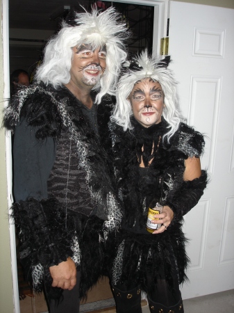 Michael & Denise dressed up for Halloween