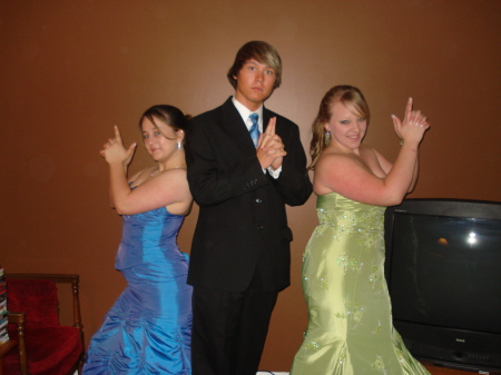 Amanda, Dustin, & Kala Before Prom 2008