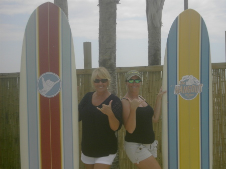 Me & my sis at "The Hangout" in Gulf Shores