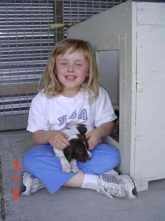 Katelyn with pup