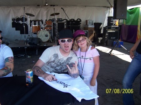 Our little one "Daelyn" at the Vans Warped Tour 2006