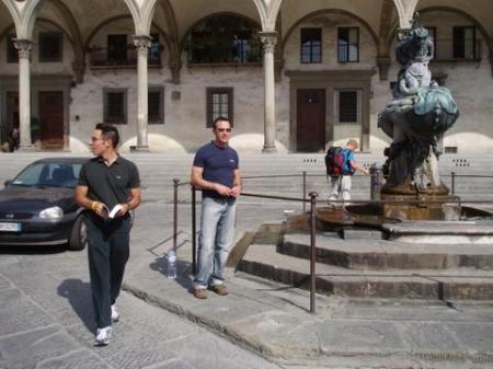 michael and brother mark in florence