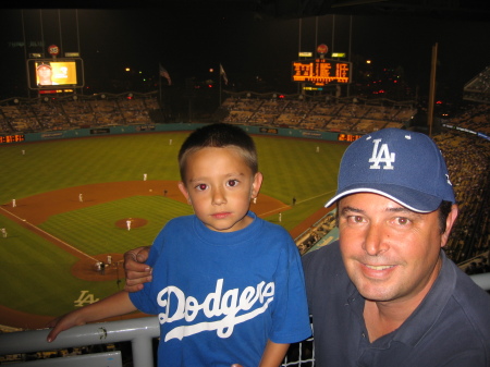 My Son A. J. and I - Dodger Stadium - Summer 2006