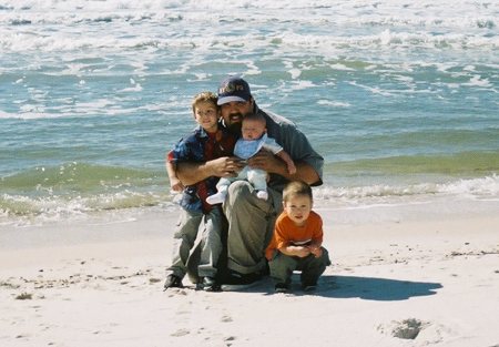 Me and my boys at the beach