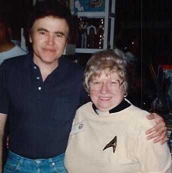 me and "Chekov"  1990 star trek convention