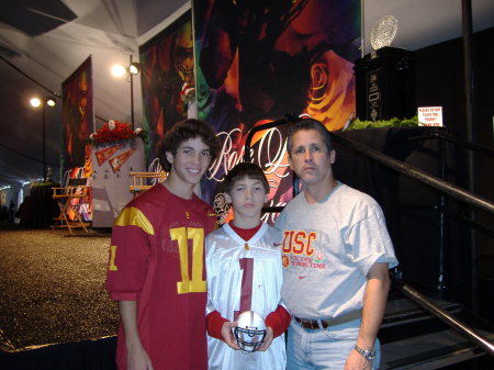 USC vs. Texas National Championship Rosebowl 2006 with my Son's