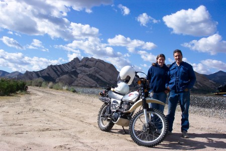 Big blue skies and bikes.