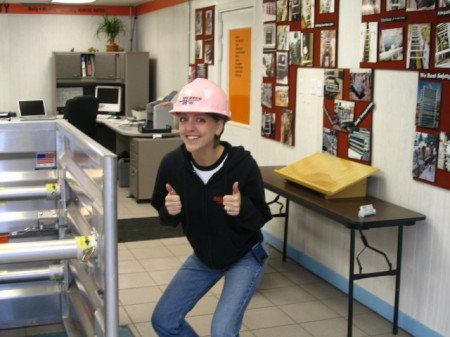 Gotta Love the Pink Hard Hat!!!!!