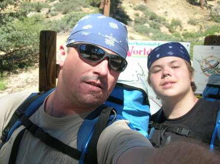 Dad and Cody Trail head