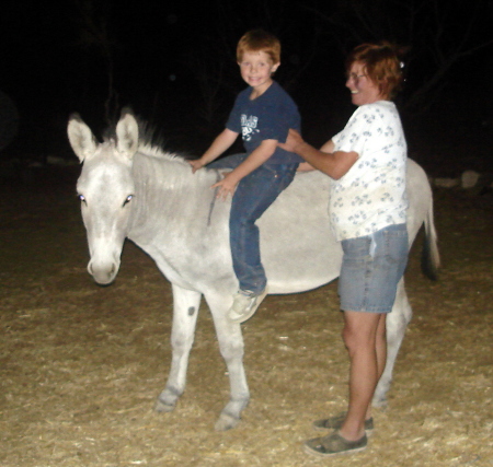 Wyatt riding Sunshine....