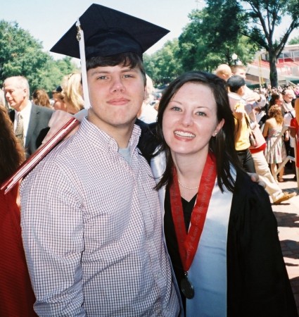 Rachel and Grant at her graduation - UA 8/6/08