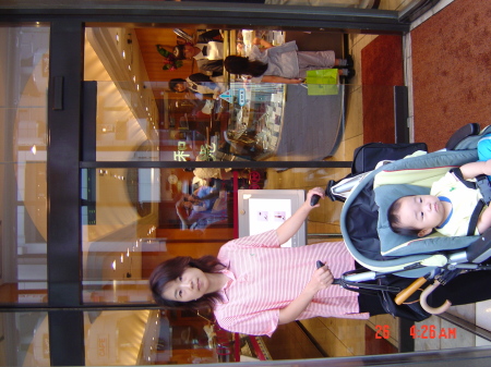 Isaac and mom in Tokyo