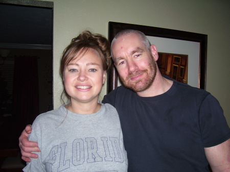 My sister Linda and I - Christmas '08