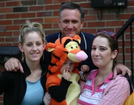 Randy with daughters Brandi & Lindsay, and granddaughter Hailey, Oct 2004