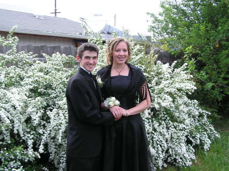 Kasey and his date, Jerae, Junior year