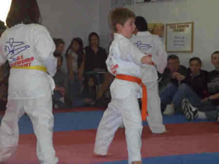 Josh testing for green belt