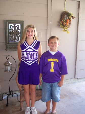 Paige, the Jr. High cheerleader and Nathan , My future bobcat.