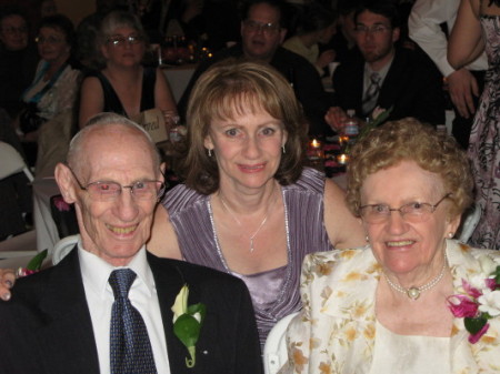 With my parents at Erica's wedding, March 2008