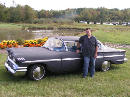 son brent with the 58 chev