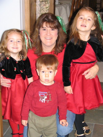 My wife Jeanie with the Grandkids at our home in Dewey.