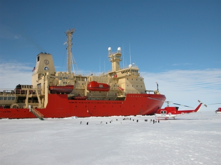 Working in the Souther Polar Ice Cap