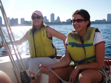 steering the sail boat