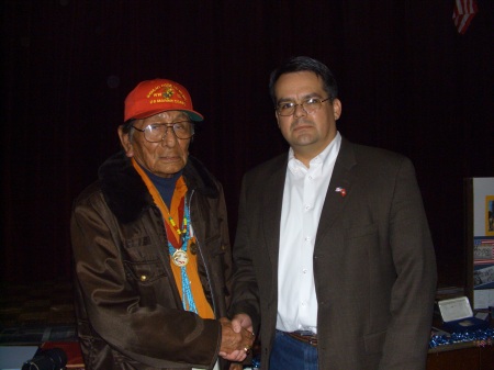 An honor to meet Tom Holiday, A Navajo Code Ta