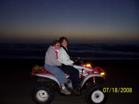 My best friend Cindy and I~ 4 wheelin