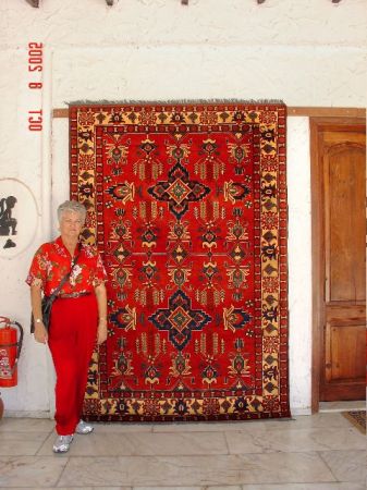 A large version of the rug I bought while traveling in Turkey.
