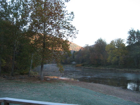 Sun setting  in Tiaughton State Forest area