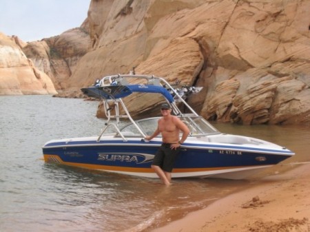 Boating up at Lake Powell